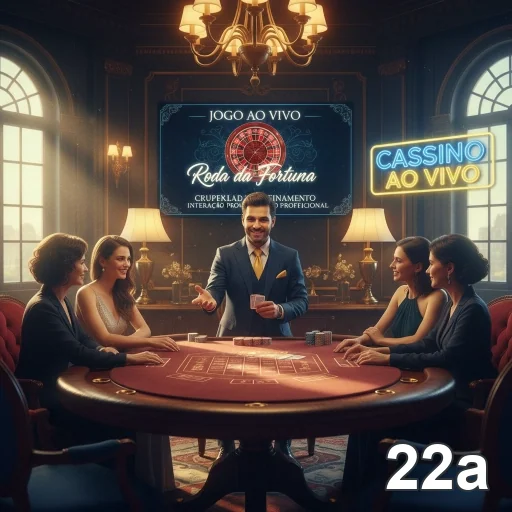 Jogadores interagem no cassino ao vivo da 22a.