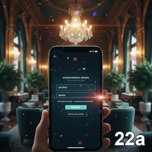 Tela de login do aplicativo 22a em ambiente VIP.