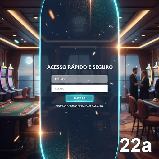 Tela de login do app 22a com acesso seguro e rápido