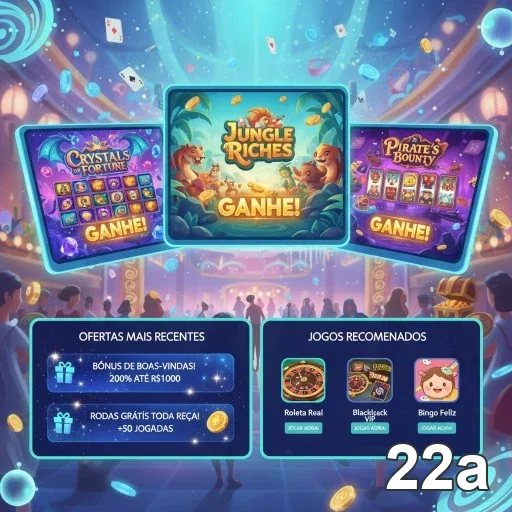 Tela de jogos de cassino do site 22a com slots populares.