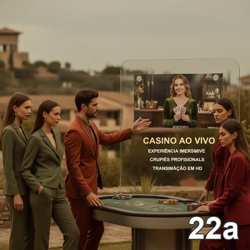 Jogadores interagindo na plataforma 22a com dealers ao vivo.
