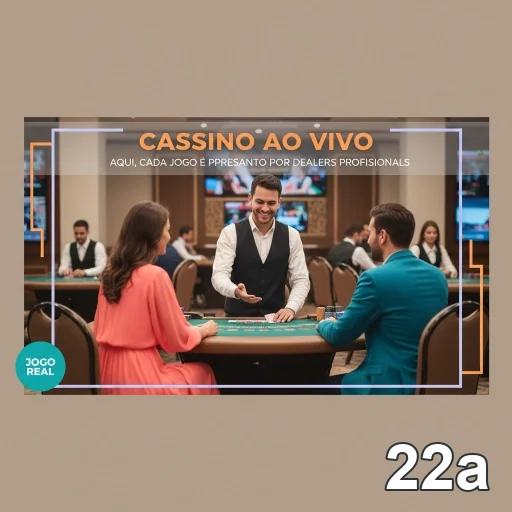 Jogadores interagem em cassino ao vivo no 22a, com dealers profissionais.