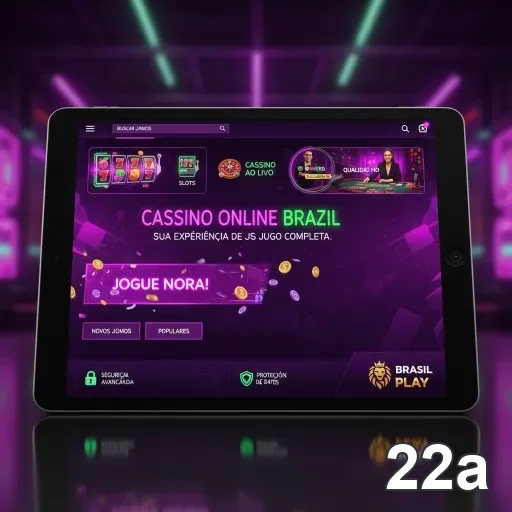 Jogadores interagem com jogos de cassino na 22a.