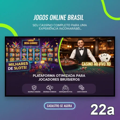 Jogos de slots e dealer ao vivo na plataforma 22a.