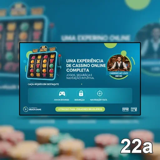 Interface de cassino online da 22a para jogadores VIP.