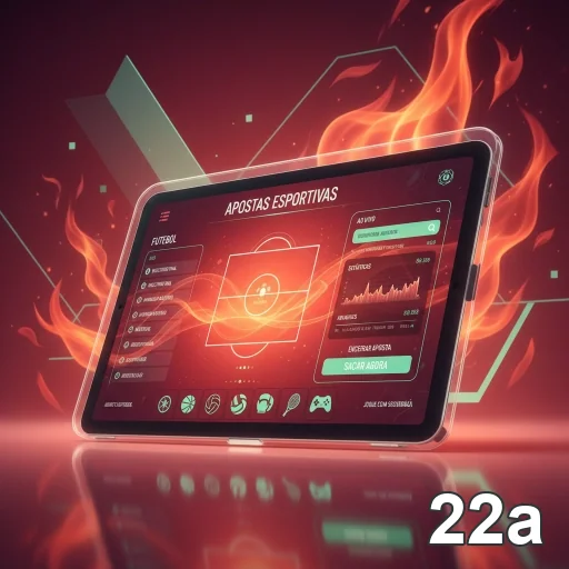 Tela mostrando apostas esportivas no site 22a.