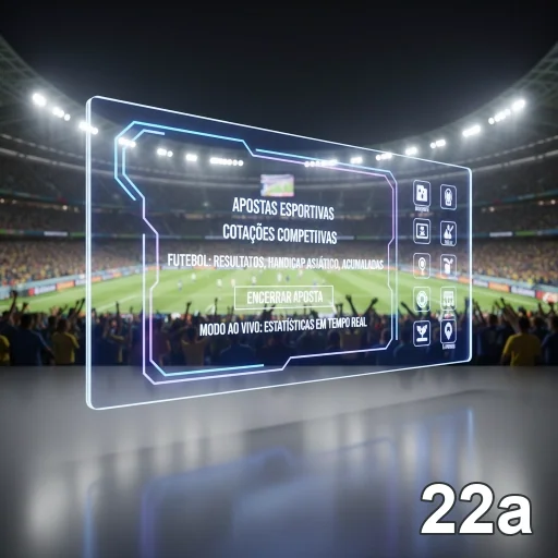 Interface VIP da 22a com informações de apostas esportivas.