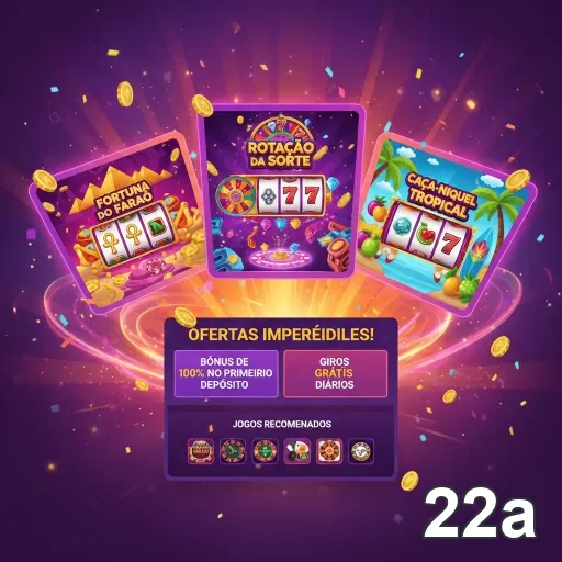 Jogos de slots vibrantes disponíveis na plataforma 22a.